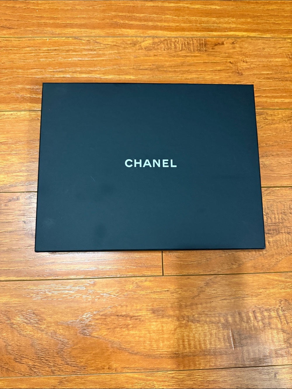 CHANEL Black Box with White Logo